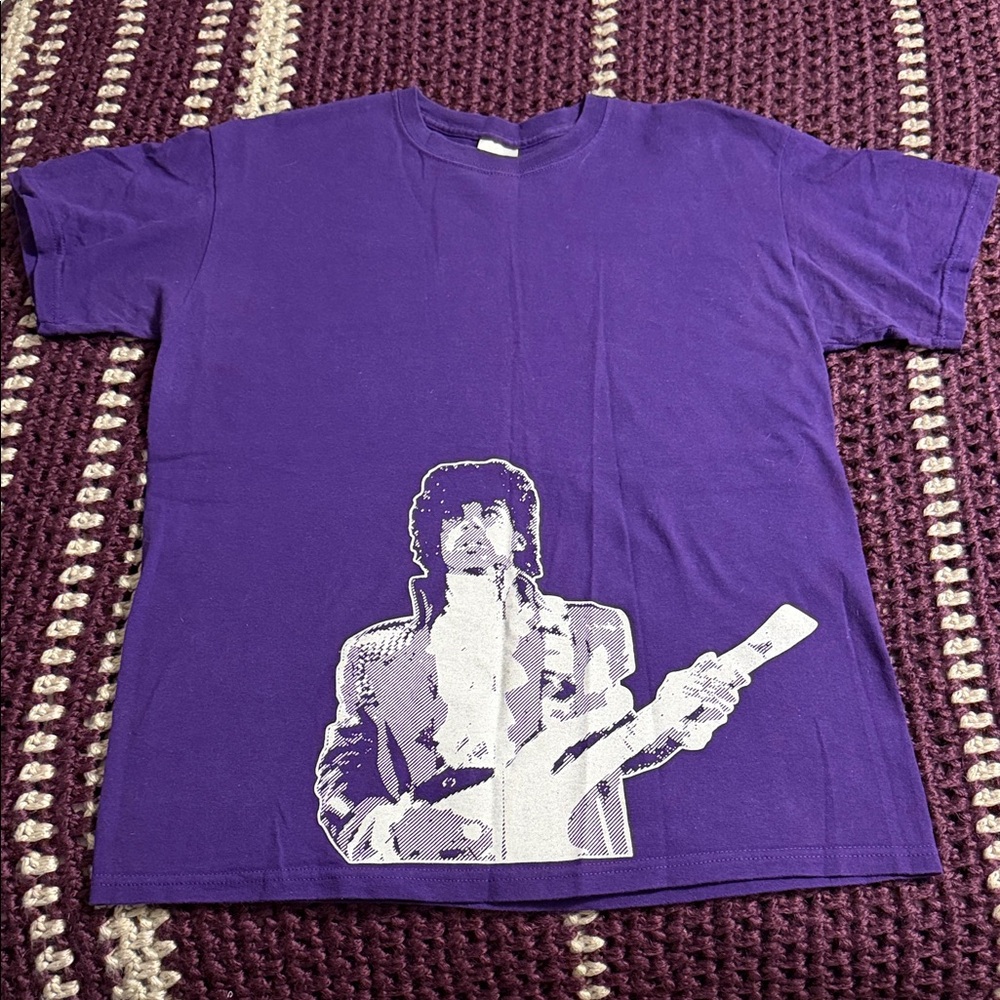Gildan Purple Graphic Short Sleeve Tee
